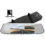 TOGUARD Backup Camera for Cars 7'' Mirror Dash Cam Touch Screen 1080P Rear View Mirror Camera Front and Rear Dual Lens with Waterproof Reversing Camera Parking Assistance