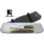 TOGUARD Backup Camera for Cars 7'' Mirror Dash Cam Touch Screen 1080P Rear View Mirror Camera Front and Rear Dual Lens with Waterproof Reversing Camera Parking Assistance