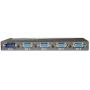 C2G 29551 4-Port VGA (UXGA) Monitor Splitter/Extender, TAA Compliant, Black