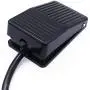 Twidec/10A 250VAC Momentary Nonslip Plastic Foot Pedal Switch SPDT NO NC Handsfree Black Foot Switch for CNC Industrial with 5-ft Cable with Piggyback Plug (3-Pronged) TFS-1XCT