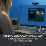 Logitech BRIO Ultra HD Webcam for Video Conferencing, Recording, and Streaming - Black