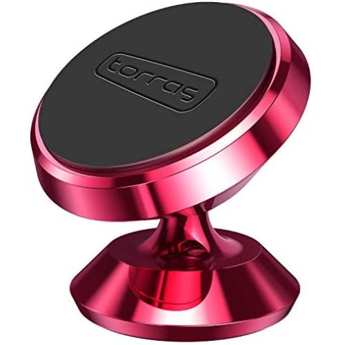 TORRAS Magnetic Car Mount, 360 Rotation Car Phone Holder for Dashboard Cell Phone Cradle Mount Compatible with iPhone SE/X / 8/7 / 6, Samsung Galaxy S10 / S9 / S9 Plus / S8 / S7, and More