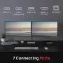 Brydge Stone II USB-C Multiport Desktop Hub | Compatible with MacOS & Windows | Single 4K Display. HDMI Out. USB-C Speeds. 7 Ports | (Space Gray)