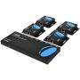 OREI 1x4 HDMI Extender Splitter Multiple Over Single Cable CAT6/7 1080P with IR Remote EDID Management - Up to 165 Ft - Loop Out - Low Latency - Full Support