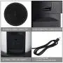 Pop Up Outlet for Kitchen Counters, Pop Up Countertop Socket with Wireless Charger, 2 USB Port, 4 AC Outlets, Automatic Retractable Pop Up Power Outlet(Black)