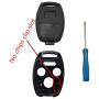 Replacement for 3+1 Buttons Keyless Entry Remote Honda Key Fob Case Fit For Honda 2008-2012 Accord 2006-2013 Civic EX 2009-2015 Pilot Fit For Honda 2008-2012 Accord 2006-2013 Civic EX 2009-2015 Pilot