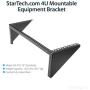 StarTech - RK419WALLV .com 4U Wall Mount Patch Panel Bracket - 19 inch Steel Vertical Mounting Rack for Network and Data Equipment (RK419WALLV) Black