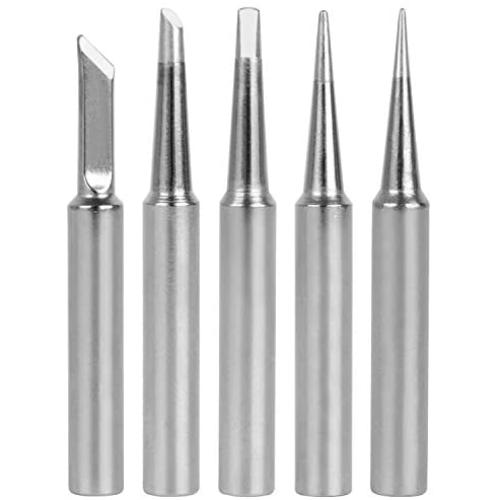 GeToo ST Series Soldering Tip for Weller WLC100, WP25, WP30, SP40L,SP40N and WP35 Irons Tips, Set of 5 Shapes