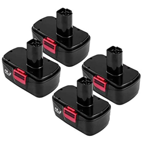 4-Pack 3.6Ah 19.2V C3 Battery Replacement for Craftsman 19.2 Volt DieHard Batteries Ni-Mh C3 315.115410 130279005 315.11485 1323903 130235021