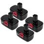 4-Pack 3.6Ah 19.2V C3 Battery Replacement for Craftsman 19.2 Volt DieHard Batteries Ni-Mh C3 315.115410 130279005 315.11485 1323903 130235021