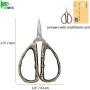 BIHRTC Mini Siccors Crochet Scissors Embroidery Scissors Sharp Stainless Steel Tip Scissors Craft Shears Scissors for Sewing Paper Handicraft Threading Needlepoint Bronze Scissors