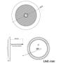 5 Inch 12/24V 3.5W Surface Mount Bright White Round Car Interior Ceiling LED Light with ON/Off Switch, DAMAVO YML072 5700K, Energy Saving for RV Motorhome Travel Trailer Camper Caravan Marine Boats