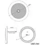 5 Inch 12/24V 3.5W Surface Mount Bright White Round Car Interior Ceiling LED Light with ON/Off Switch, DAMAVO YML072 5700K, Energy Saving for RV Motorhome Travel Trailer Camper Caravan Marine Boats