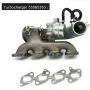 Turbocharger 55565353 667-203 w/Gaskets. Match with Turbine Oil Return Pipe & Oil Feed Line & Positive Crank Ventilation Valve Pipe Compatible with Chevy Cruze Sonic Trax & Buick Encore 1.4T