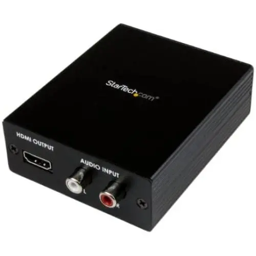 StarTech.com Component (YPbPr) / VGA to HDMI Converter with Audio - PC to HDMI - Resolutions up to 1080p (HDTV) and 1920 x 1200 (PC) (VGA2HD2) Black