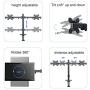 Suptek Dual Fully Adjustable Monitor Arm Stand Mount Fits Two Monitor Computer Screen 13-32 inch Up to 22lbs VESA 75 100 (MD94X2)