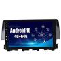 SYGAV Android 10.0 for 2016-2020 Honda Civic Radio Built-in Carplay Android Auto GPS Navigation 10.2 Inch Touch Screen Car Stereo Head Unit