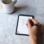 Rocketbook Smart Reusable Notebook - Dot-Grid Eco-Friendly Notebook with 1 Pilot Frixion Pen & 1 Microfiber Cloth Included - Beacon Orange Cover, Mini Size (3.5'' x 5.5'')