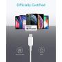 Anker 3.5mm Audio Adapter with Lightning Connector, MFi Certified Lightning to Female 3.5mm Dongle, Supports Volume Control and Mic for Headphones, Earphones, Earbuds, and More.