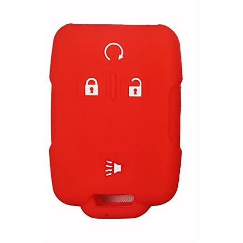 Coolbestda Silicone Keyless Jacket Key Fob Remote Control Cover Case Protector for 2018 2017 2016 Chevrolet Chevy Silverado Colorado GMC Canyon Sierra Yukon Cadillac M3N32337100 13577770 13577771
