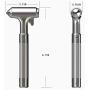 2PCS Car Safety Hammer with Hard Alloy Head Window Breaker Seat Belt Cutter Premium Emergency Metal Hammer Aluminium Alloy Emergecy Escape Tool