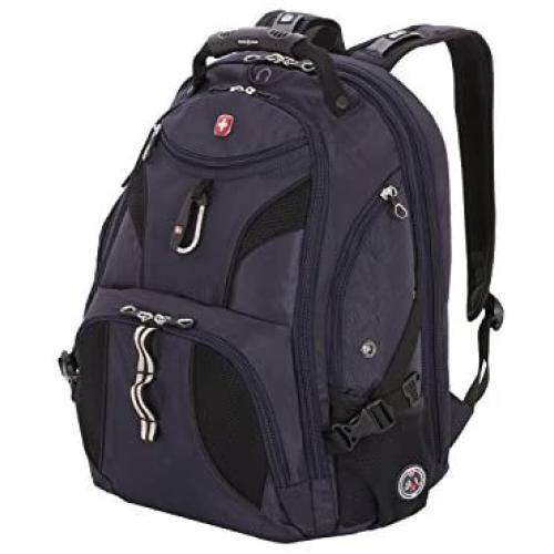 SwissGear SA1923 Noir Satin TSA Friendly ScanSmart Laptop Backpack - Fits Most 15 Inch Laptops and Tablets