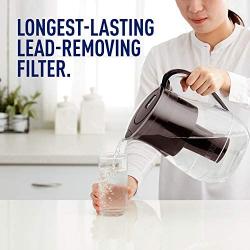 Brita Longlast Monterey Water Filter Pitcher, Large 10 Cup 1, Black