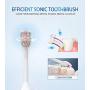 Ultrasonic Powered Toothbrushes Electric Powerful Sonic Cleaning - Ultra Sonic 40,000 VPM Motor Wireless Charging 4 Modes Smart Timer Modern Electric Toothbrush (Pink)