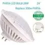 BAOMING PAR 56 LED Bulb, 24°Deg Accent Lighting,Replace Standard 300 Watt PAR 56 Halogen Light,Warm White (2700~3000K),28W,AC/120V Base: GX16D Mogul End Prong