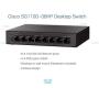 Cisco SG110D-08HP Desktop Switch with 8 Gigabit Ethernet (GbE) Ports plus 32W PoE, Limited Lifetime Protection (SG110D-08HP-NA)
