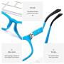 Blue Light Blocking Glasses for Kids(Boys/Girls) 1 Pack,Kids Computer Glasses for Age 3-7, UV Protection Anti Glare Eyeglasses Computer Glasses Video Gaming Glasses for Children(Black/Blue)