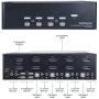 StarTech.com DisplayPort KVM - 4 Port - 4K 60Hz - Dual Monitor KVM - DisplayPort Switch - KVM DisplayPort - Desktop KVM Switch (SV431DPDDUA2)