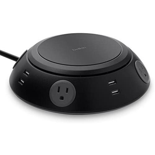 Belkin 4-Outlet Power Center Surge Protector with 8 USB Charging Ports, 1080 Joules