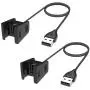 TNP Charger Cable for Fitbit Charge 2 - (1.5 FT, 2 Pack) USB Power Adapter Wire Cord Supply Replacement Spare Clip Dock Accessories for Fitbit Charge 2 Special Edition Smartwatch Sleep Tracker