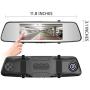 Pruveeo D700 7-Inch Touch Screen Backup Camera Dash Cam Front and Rear Dual Channel with Rear View Reversing Camera