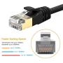 VANDESAIL Ethernet Cables CAT7A High Speed STP RJ45 Gigabit Network Cable with Gold Plated Connector(2m/ 6.5ft, 5Pack)