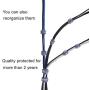 Reusable Cable Straps Wire Ties, Pack of 50 Trilancer Adjustable Cord Fastener Cable Organizer, 8 Inches(Black)