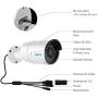 Reolink 5MP PoE Camera (Pack of 2) Outdoor Indoor Video Surveillance Work with Google Assistant, IP Security IR Night Vision Motion Detection Sound Support SD Card Slot RLC-410-5MP