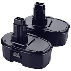 2Packs 18V 4000mAh High Capacity Replacement Battery Compatible with 18V Battery DC9096 DC9098 DC9099 Cordless Drill