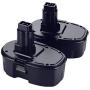 2Packs 18V 4000mAh High Capacity Replacement Battery Compatible with 18V Battery DC9096 DC9098 DC9099 Cordless Drill