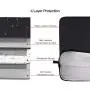 13-13.3 Inch Tablet Sleeve Case, Waterproof Laptop Case Bag for Lenovo Yoga 730 720 13.3, Asus Zenbook 13, Acer Spin 5 13.3, Samsung Notebook 7 Spin 13.3 with Small Case, Black