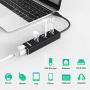 USB 3.0 Hub Ethernet with USB C Adapter, 3 Port USB 3.0 Splitter Gigabit Ethernet Hub + USB C HUB Network RJ45 1000Mbps USB Extender