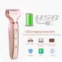 Electric Razor for Women,2 in 1 Cordless Rechargeable Painless Hair Removal,Wet & Dry Trimmer for Bikini