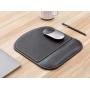 Office Leather Mouse Pad Wrist Rest and Non-Slip Design, Business Style PU High Grade Gaming Mouse Mat for Students, Workers, Computer, Laptop, Home, Office & Travel-Black Square Gaming Pad.