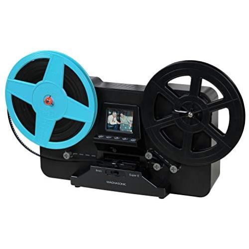 Magnasonic Super 8/8mm Film Scanner, Converts Film into Digital Video, Vibrant 2.3'' Screen, Digitize and View 3'', 5'' and 7'' Super 8/8mm Movie Reels (FS81)