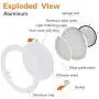 Amico 6 Pack 6 Inch 5CCT Ultra-Thin LED Recessed Ceiling Light with Junction Box, 2700K-5000K Selectable, 12W Eqv 110W, Dimmable Can-Killer Downlight, 1050LM High Brightness - ETL and Energy Star