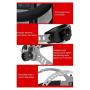 YESWELDER Large Viewing Screen 3.94''X3.66'' True Color Solar Power Auto Darkening Welding Helmet, 4 Arc Sensor Wide Shade 4~5/9-9/13 for TIG MIG Arc Weld Grinding Welder Mask LYG-M800H
