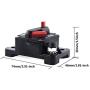 ANJOSHI 300 Amp Circuit Breaker 20A-300A with Manual Reset Waterproof Inline Fuse Inverter for Marine Trolling Motors Boat ATV Manual Power 12V-36VDC