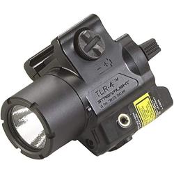 Streamlight 69240 TLR-4 Compact Rail Mounted Tactical Light with Laser Sight - 125 Lumens, Black