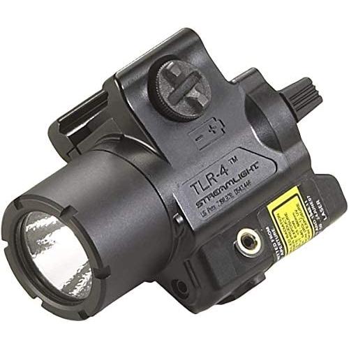 Streamlight 69240 TLR-4 Compact Rail Mounted Tactical Light with Laser Sight - 125 Lumens, Black